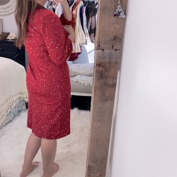 Vintage red dress size medium - Picture 4 of 9